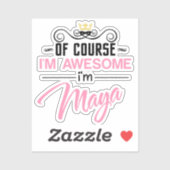 マヤもちろん私の名素晴らし前 シール (シート)