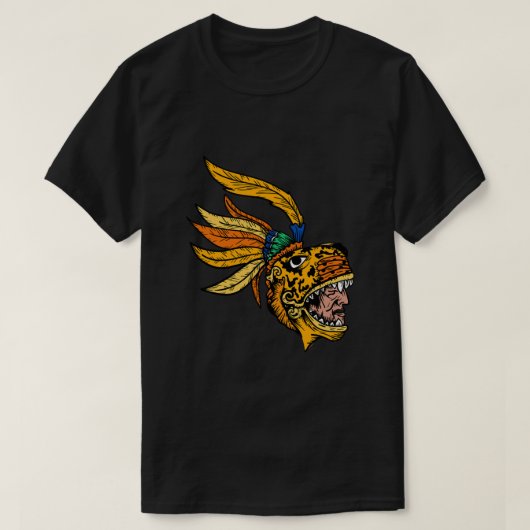 マヤアステカジャガー戦士インカ文明カルツ Tシャツ (デザイン正面)