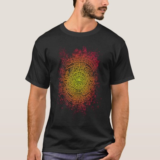 マヤアステカスアステカカレンダーMexico History 2 Tシャツ (正面)