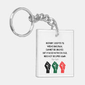 マヤアンジェロウ引用文歴史勇気スーダン キーホルダー (正面左)