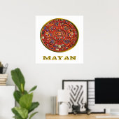 マヤインディアンアート ポスター (ホームオフィス)