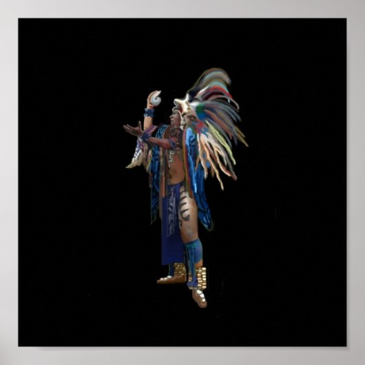 マヤインディアンプリント ポスター (正面)