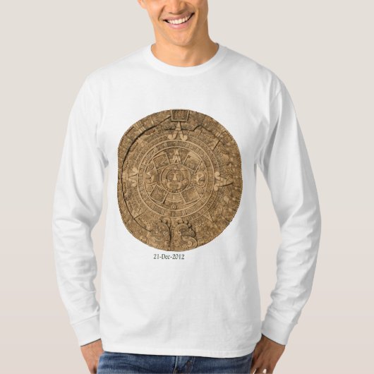 マヤカレンダーw日付新しい tシャツ (正面)