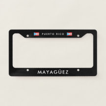マヤグエス プエルトリコ ナンバープレートフレーム Boricua プライド カー
