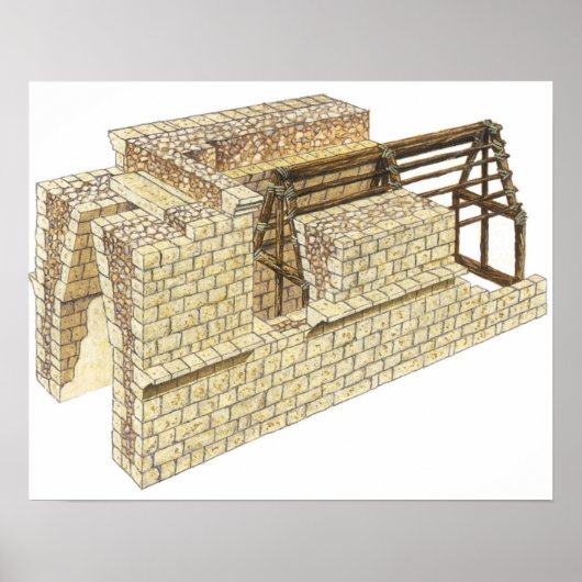 マヤコーベルアーチ。詳細.メキシコ ポスター (正面)