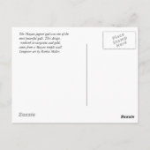 マヤジャガーターコイズと金ゴールド ポストカード (裏面)