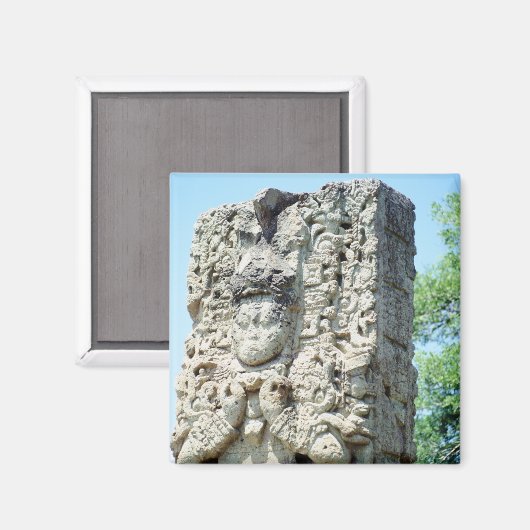 マヤファンシーン遺跡をプリントしたカラー写真 マグネット (正面/裏面)