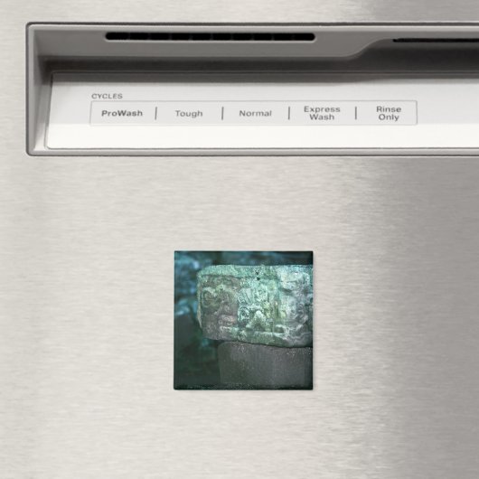 マヤファンシーン遺跡フォトデザイン冷蔵庫 マグネット (インサイチュ (食洗機))