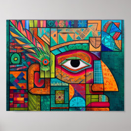 マヤモダンンのビジョン：抽象芸術のエポックが衝突 ポスター