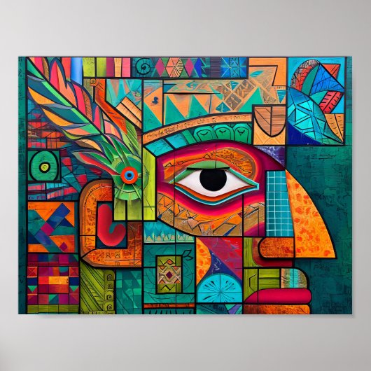 マヤモダンンのビジョン:抽象芸術のエポックが衝突 ポスター (正面)