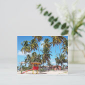 マヤロビーチライフガードタワー、トリニダードはがき ポストカード (スタンド正面)