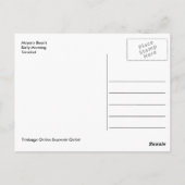 マヤロビーチ早朝、トリニダードはがき ポストカード (裏面)