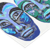 マヤンウォリアーズ – ハロウィーンデザイン ショートテーブルランナー (コーナー)