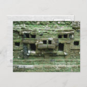 マヤンジャガーテンプルラマナイベリーズのマスク ポストカード (正面/裏面)