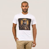 マヤンジャガーディアンTシャツ | 神話アステカ Tシャツ (正面フル)