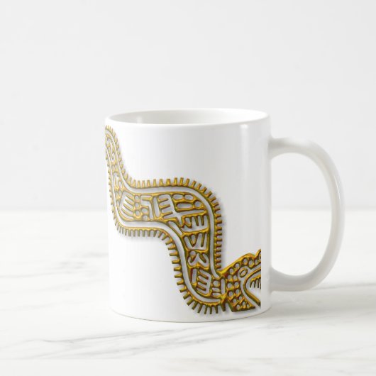 マヤンセルペント金ゴールド コーヒーマグカップ (右)