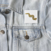 マヤンセルペント金ゴールド 缶バッジ (インサイチュ)