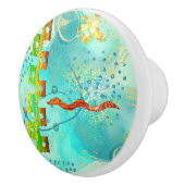 マヤンターコイズ&ゴールデンミスティスカイ セラミックノブ (右)