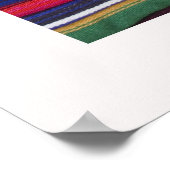 マヤンテキスタイルピュア先住民アメリカン ポスター (角)