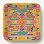 マヤンモザイクマーベル02 ペーパープレート (正面)