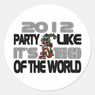 マヤン新年2012 ラウンドシール
