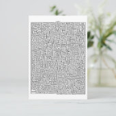 マヤン1すごい迷路！招待状 招待状 (スタンド正面)