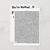 マヤン1すごい迷路！招待状 招待状 (正面/裏面)