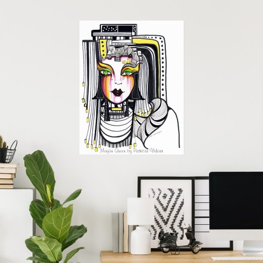 マヤ女王 ポスター (ホームオフィス)
