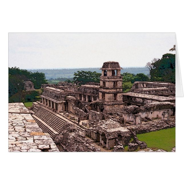 マヤ宮殿、Palenque (正面横)