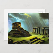 マヤ寺跡ファンタジーアート ポストカード (正面/裏面)