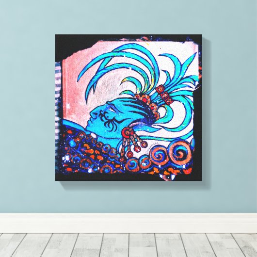 マヤ小妖精や小人:ディファイアンス キャンバスプリント (インサイチュ (ウッドフロア))