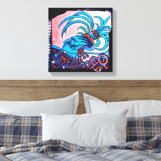 マヤ小妖精や小人:ディファイアンス キャンバスプリント (インサイチュ (寝室))