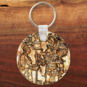 マヤ彫刻フォトシリーズ#1 キーホルダー (正面)