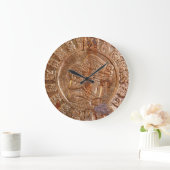 マヤ彫刻メアステカキシカン美術史時計 ラージ壁時計 (ホーム)