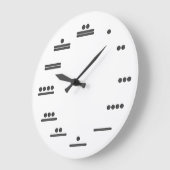 マヤ数アナログの時計 ラージ壁時計 (傾斜)