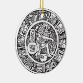 マヤ文字、メキシコ文字(Maya) セラミックオーナメント (右)