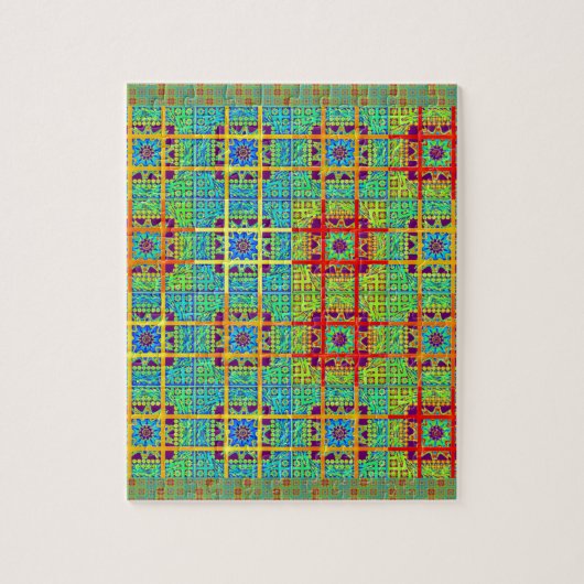 マヤ族の部族パターン.jpg ジグソーパズル (縦)