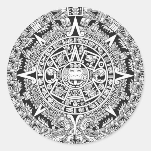 マヤ暦アステカ12.21.2012 ラウンドシール (正面)