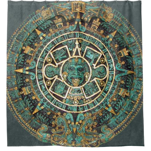 マヤ暦 シャワーカーテン (正面)