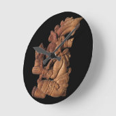 マヤ暦 ラウンド壁時計 (傾斜)