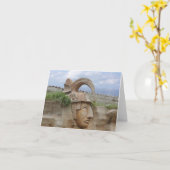 マヤ疑問に思ンノートカード カード (黄色い花)