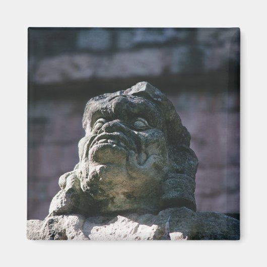 マヤ石彫像ブロックコパンホンジュラス マグネット (正面)