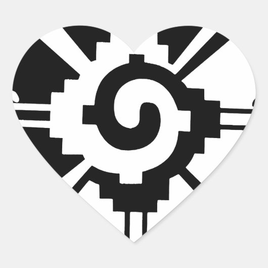 マヤ神のシンボルHunab Ku ハートシール (正面)