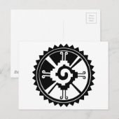 マヤ神のシンボルHunab Ku ポストカード (正面/裏面)