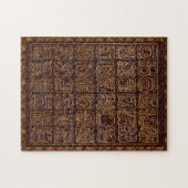 マヤ象形文字パネルフォークアート ジグソーパズル (横)