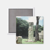 マヤ遺跡の都市コパン・ホンジュラス写真 マグネット (正面/裏面)