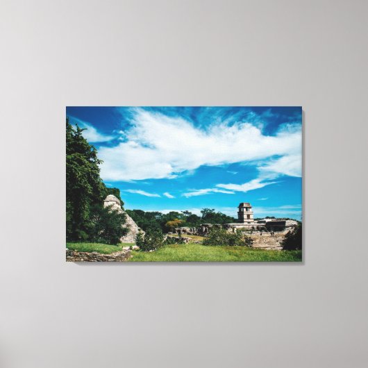 マヤ遺跡 キャンバスプリント (正面)