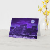 マヤ遺跡 |トゥルムメキシコ カード (黄色い花)