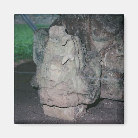 マヤ遺跡N.W.ホンジュラス写真意匠色 マグネット (正面)