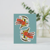 マヤ風シンボル ポストカード (スタンド正面)